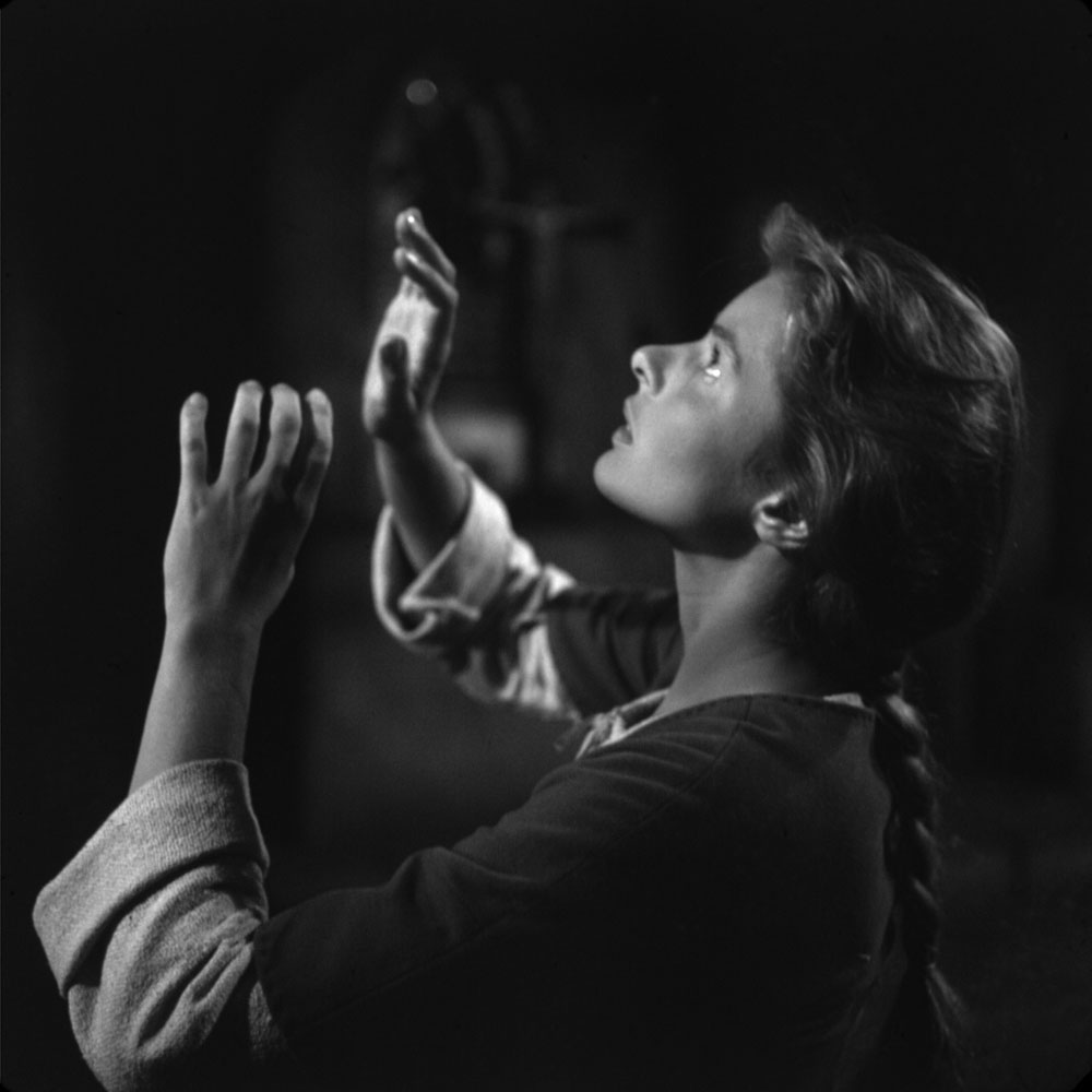 Ingrid Bergman as Joan in the 1948 movie, Joan of Arc.